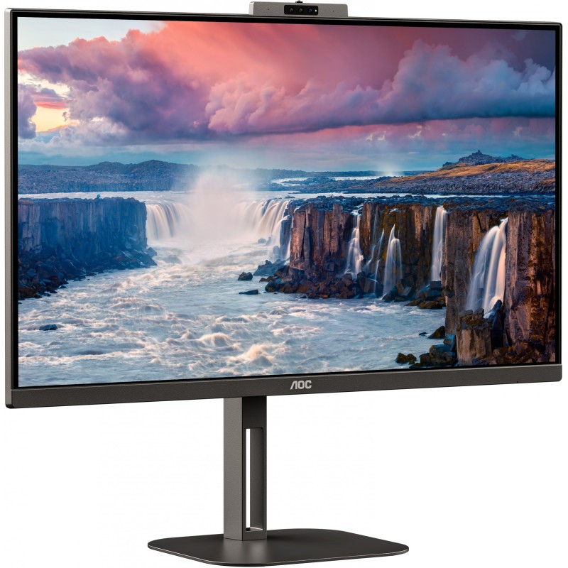 Buy AOC 27-inch IPS Monitor - Q27V5CW - Black, 16:9, HDMI/DP/USB-C WebCam in Cyprus, Nicosia, Limassol, Larnaka, Pafos