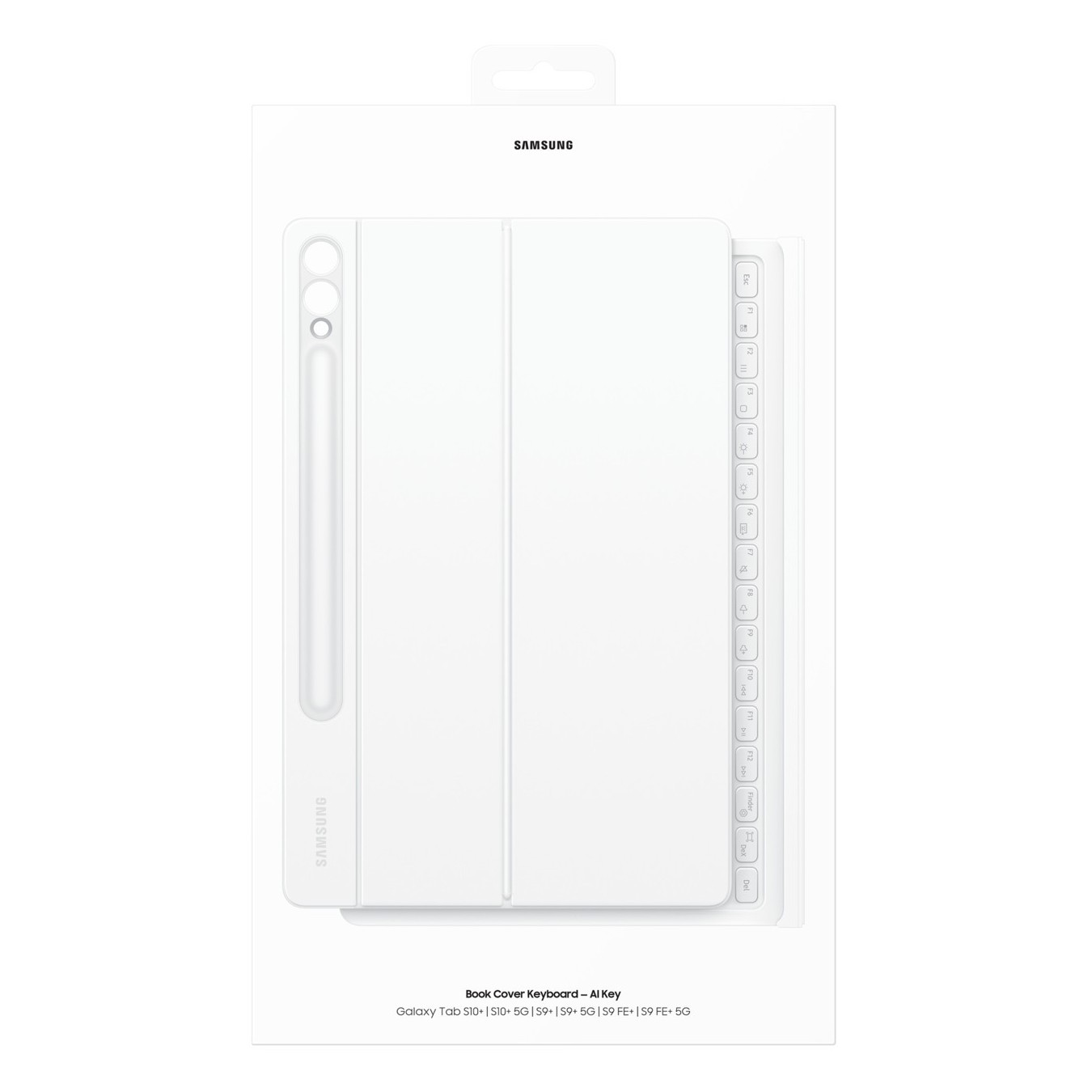 Samsung Book Cover Keyboard for Tab S10+ S9+ S9 FE+ - White — Buy in Cyprus with Fast Delivery