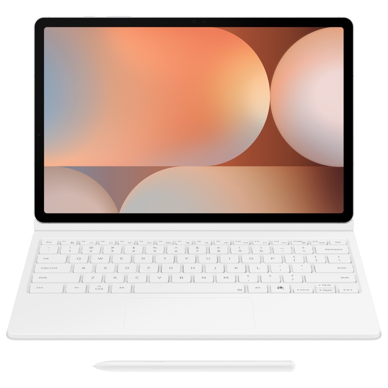 Samsung Book Cover Keyboard for Tab S10+ S9+ S9 FE+ - White — Buy in Cyprus with Fast Delivery