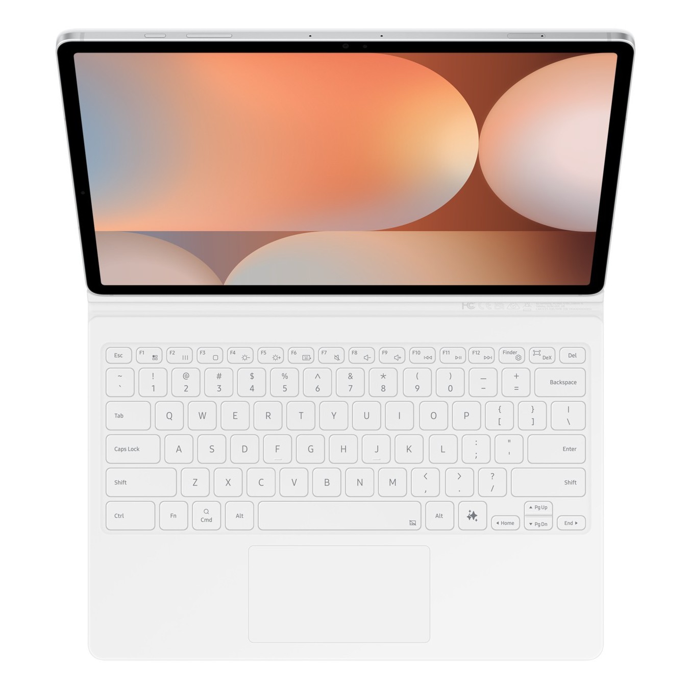 Samsung Book Cover Keyboard for Tab S10+ S9+ S9 FE+ - White — Buy in Cyprus with Fast Delivery