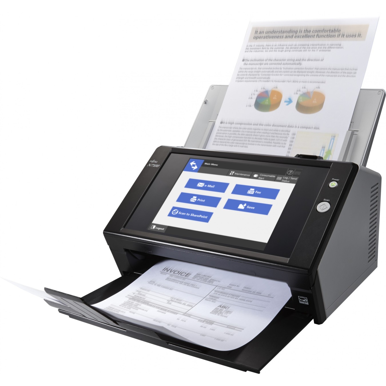 Fujitsu Image Scanner - N7100E - Sheet-fed Document Scanner — Buy in Cyprus with Fast Delivery