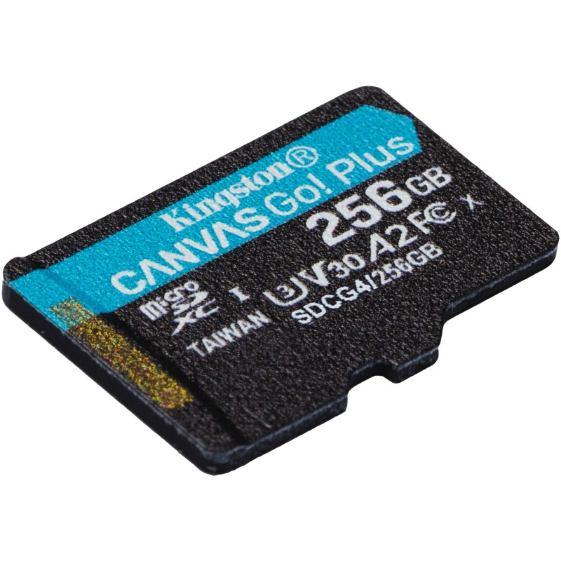 Buy CARD KINGSTON 256GB microSDXC Canvas Go Plus Gen4 200MB/s A2 U3 V30 Card + A... in Cyprus, Nicosia, Limassol, Larnaka, Pafos