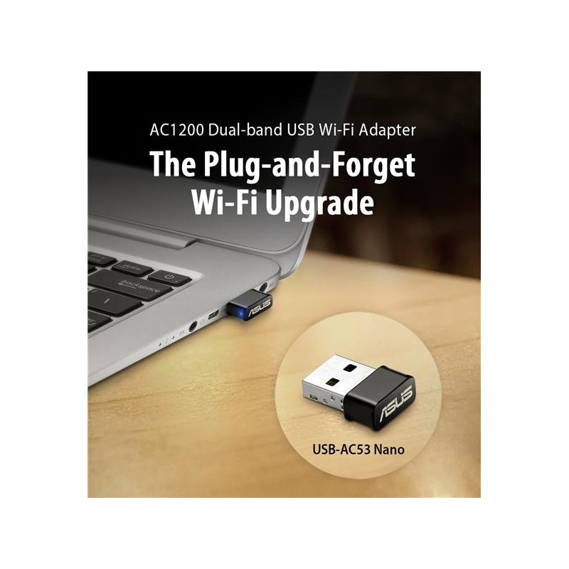 Buy ASUS USB-AC53 Nano - USB-AC53 Nano - Dual-band Wireless USB 3.0 Adapter in Cyprus, Nicosia, Limassol, Larnaka, Pafos