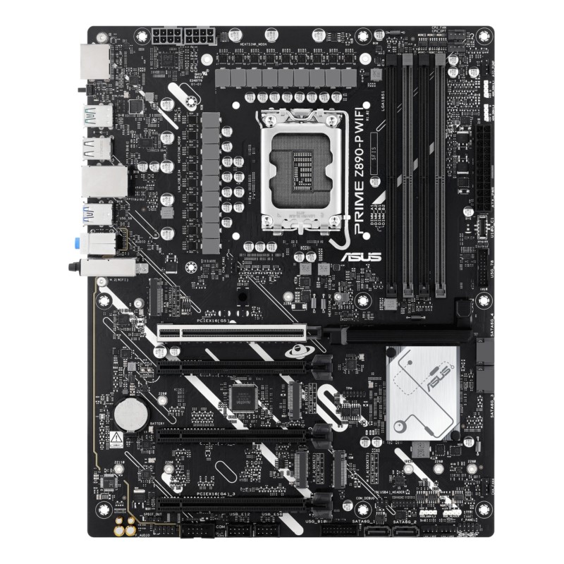 Buy ASUS PRIME Z890-P WIFI - LGA1851 ATX Motherboard - DDR5, 4x M.2, 192GB RAM, ... in Cyprus, Nicosia, Limassol, Larnaka, Pafos