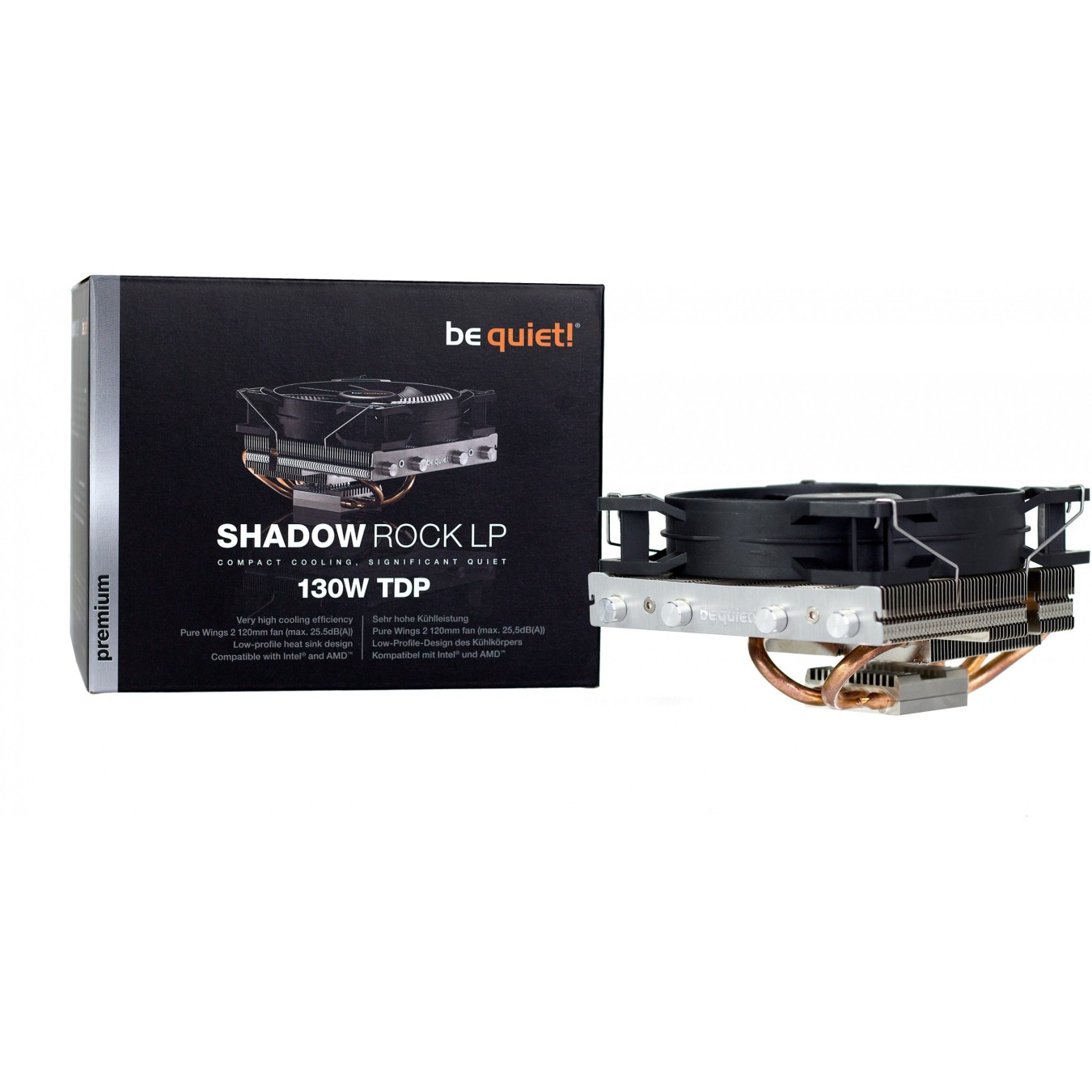 Shadow Rock LP 1700 be quiet! - 1700 - Air Tower CPU Cooler, 120mm PWM fan, 130W TDP — Buy in Cyprus with Fast Delivery