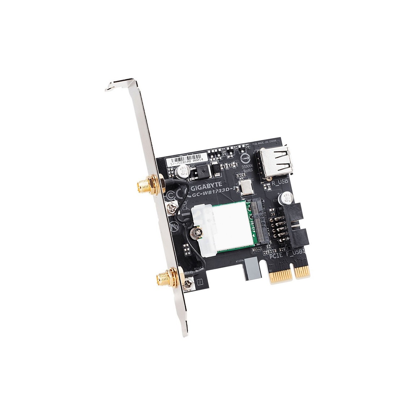GIGABYTE GC-WB1733D-I WLAN & Bluetooth 5.0 PCIe Card - GC-WB1733D-I - (PCIe x1, Dual-Band) — Buy in Cyprus with Fast Delivery