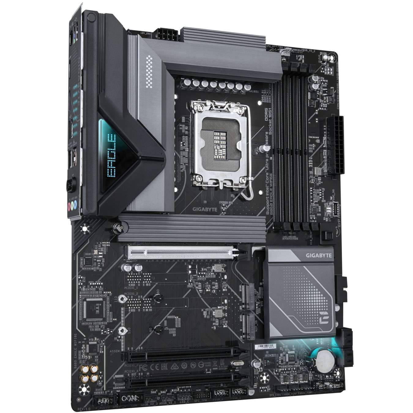 Gigabyte GA-B860 EAGLE WIFI6E - ATX LGA1851 Motherboard, Intel B860, DDR5, 4x DIMM, 256GB Max, WiFi 6E