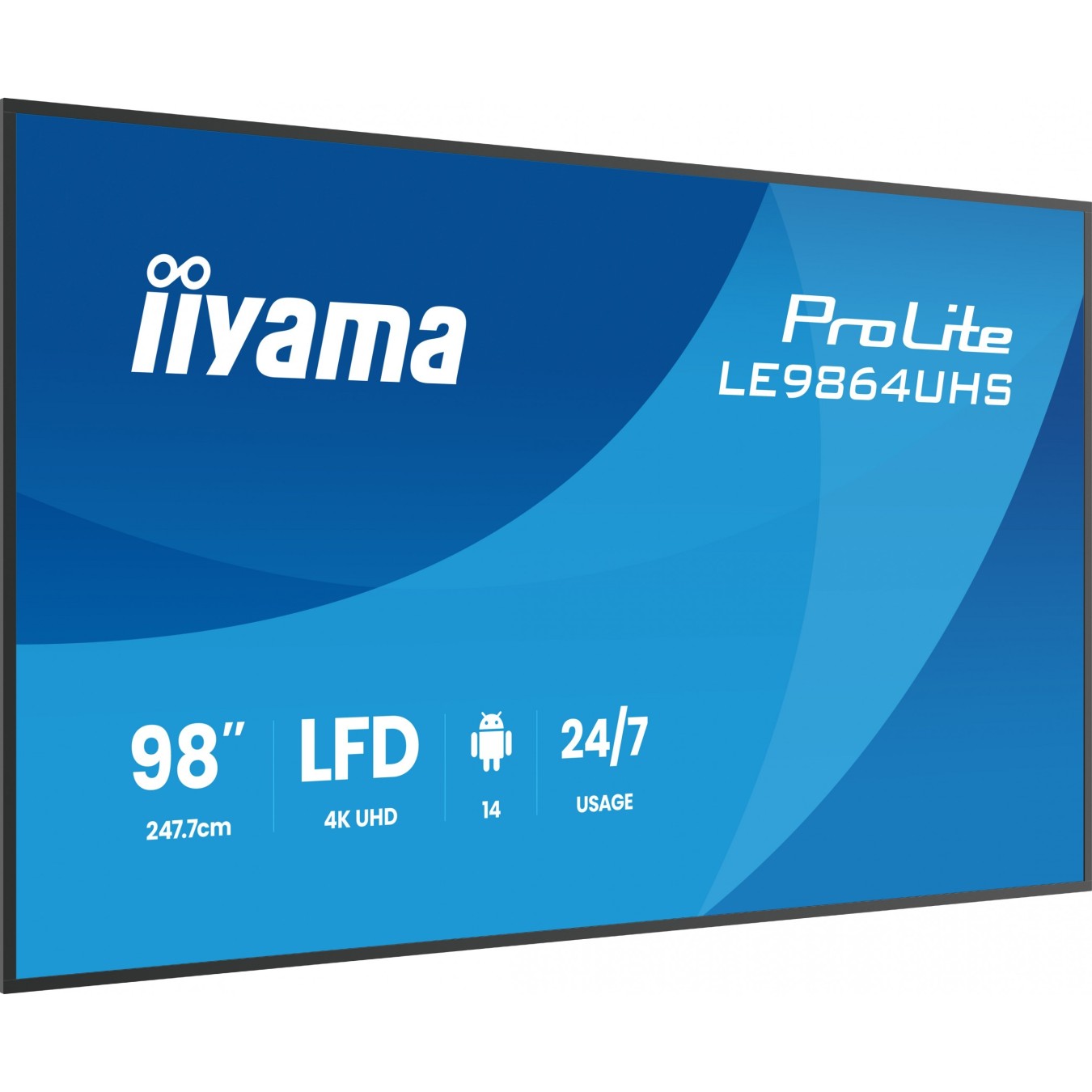 IIYAMA 97.5-inch Monitor - LE9864UHS-B1AG - 16:9, 2x HDMI, USB-C — Buy in Cyprus with Fast Delivery