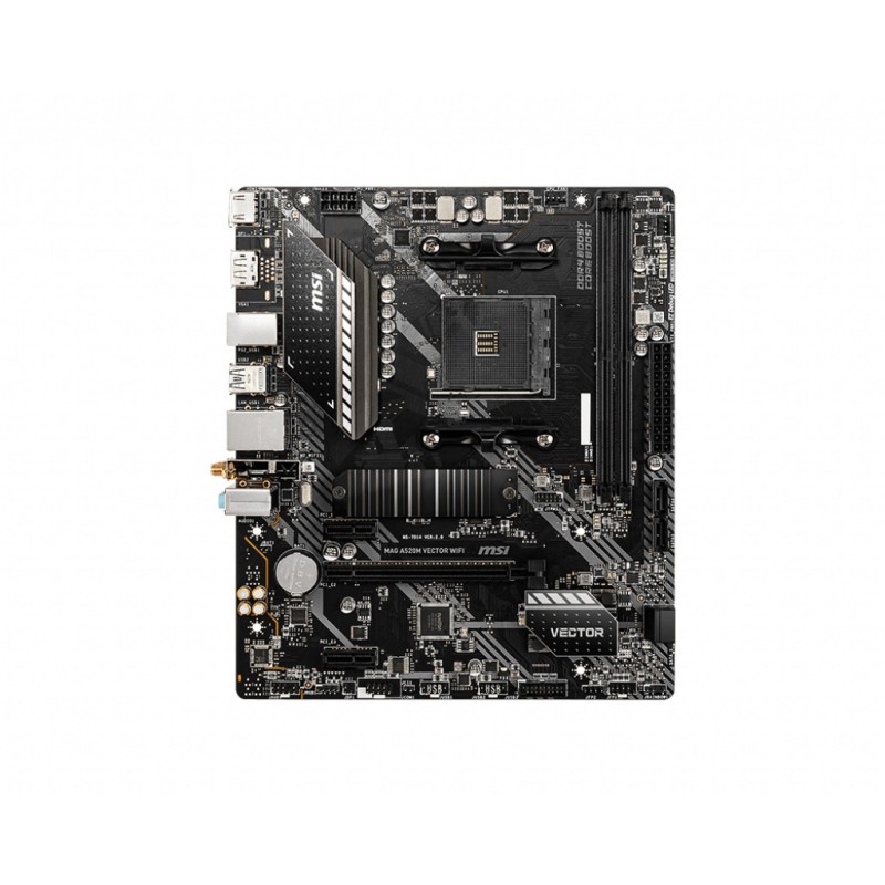 Buy MSI A520M VECTOR WIFI Motherboard - A520M VECTOR WIFI - AM4, mATX, 1x M.2, P... in Cyprus, Nicosia, Limassol, Larnaka, Pafos