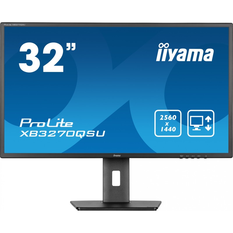 IIYAMA ProLite XB3270QSU-B1 31.5" IPS QHD 100Hz Monitor - 2xHDMI DP USB (Boxed) — Buy in Cyprus with Fast Delivery