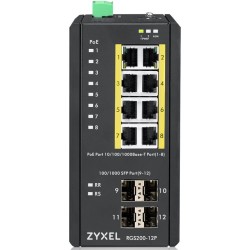 Buy Zyxel RGS200-12P PoE Industrial Switch - RGS200-12P - 12-Port PoE, Rackmount... in Cyprus, Nicosia, Limassol, Larnaka, Pafos