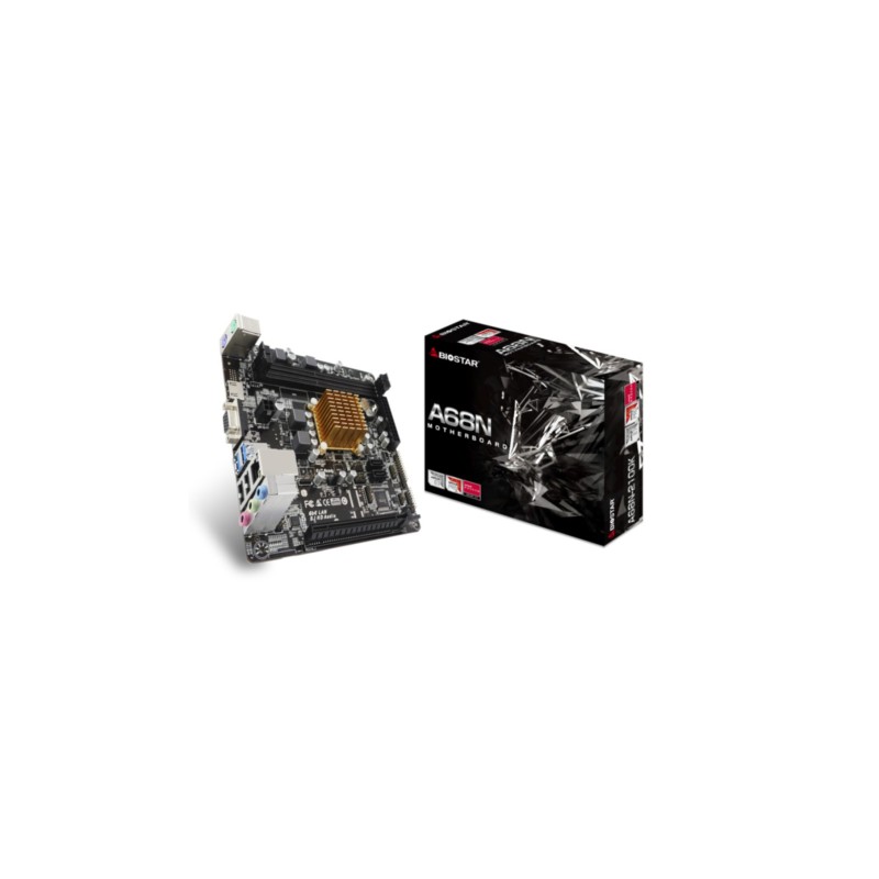 Buy Biostar A68N-2100K - Mini-ITX Motherboard with Onboard CPU, Up to 16GB RAM in Cyprus, Nicosia, Limassol, Larnaka, Pafos