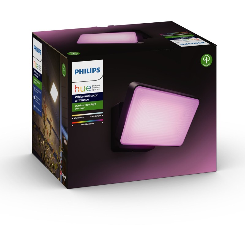 Buy Philips Hue White & Color Ambiance Discover Floodlight Black 2300lm - RGB, D... in Cyprus, Nicosia, Limassol, Larnaka, Pafos