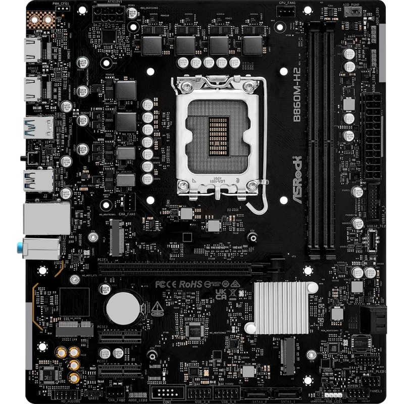 Buy ASROCK B860M-H2 - B860M-H2 - Intel LGA1200 Micro-ATX DDR4 Motherboard in Cyprus, Nicosia, Limassol, Larnaka, Pafos