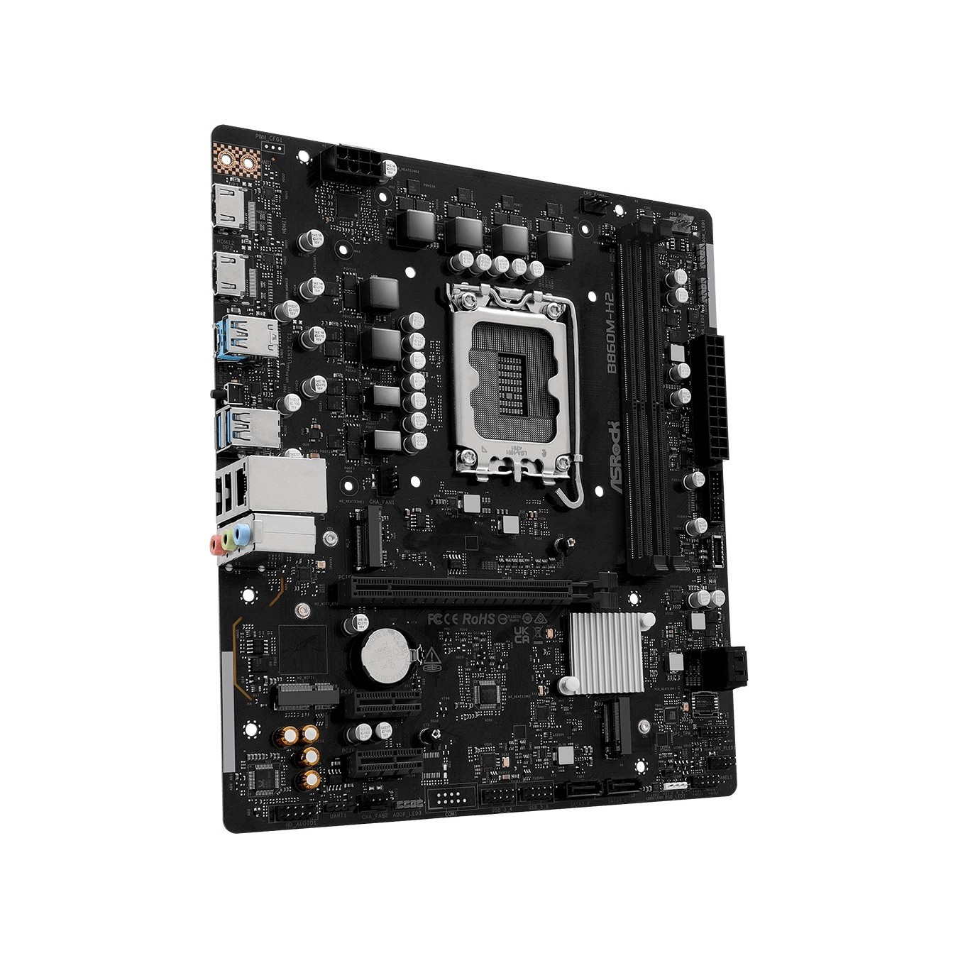 ASROCK B860M-H2 - B860M-H2 - Intel LGA1200 Micro-ATX DDR4 Motherboard — Buy in Cyprus with Fast Delivery