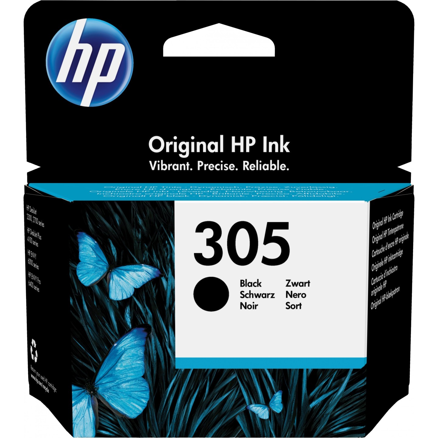 HP 305 Black Original Ink Cartridge - 3YM61AE - Standard Yield ~120 Pages (Boxed) — Buy in Cyprus with Fast Delivery