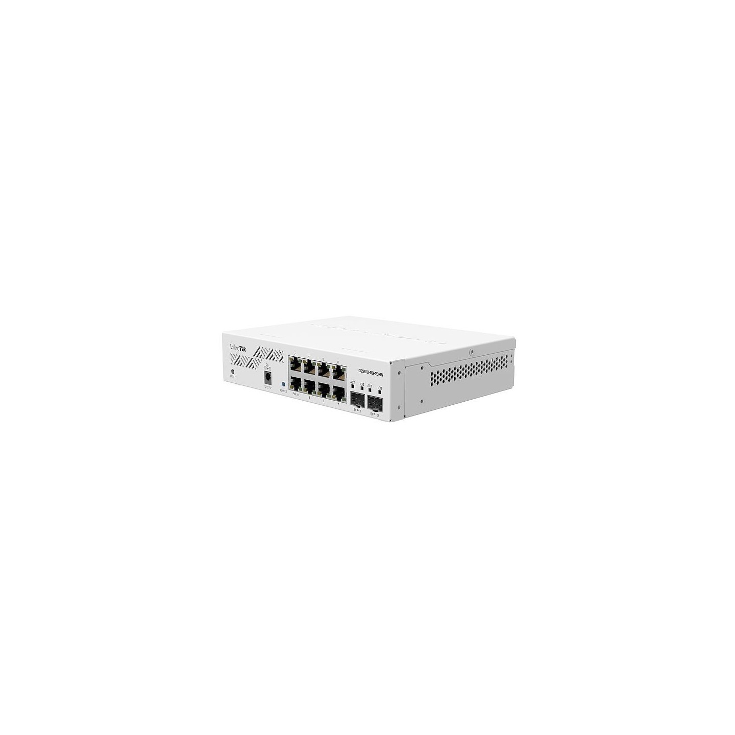 MikroTik Cloud Switch - CSS610-8G-2S+IN RM - 8x1G + 2xSFP+ (10G), PoE, Fanless, Rackmount — Buy in Cyprus with Fast Delivery