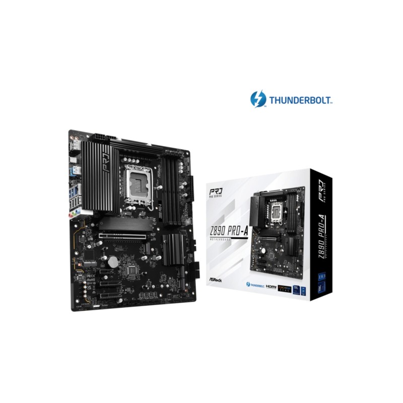 Buy ASRock Z890 Pro-A - LGA 1851 ATX Motherboard - Intel Z890, DDR5, Up to 256GB in Cyprus, Nicosia, Limassol, Larnaka, Pafos