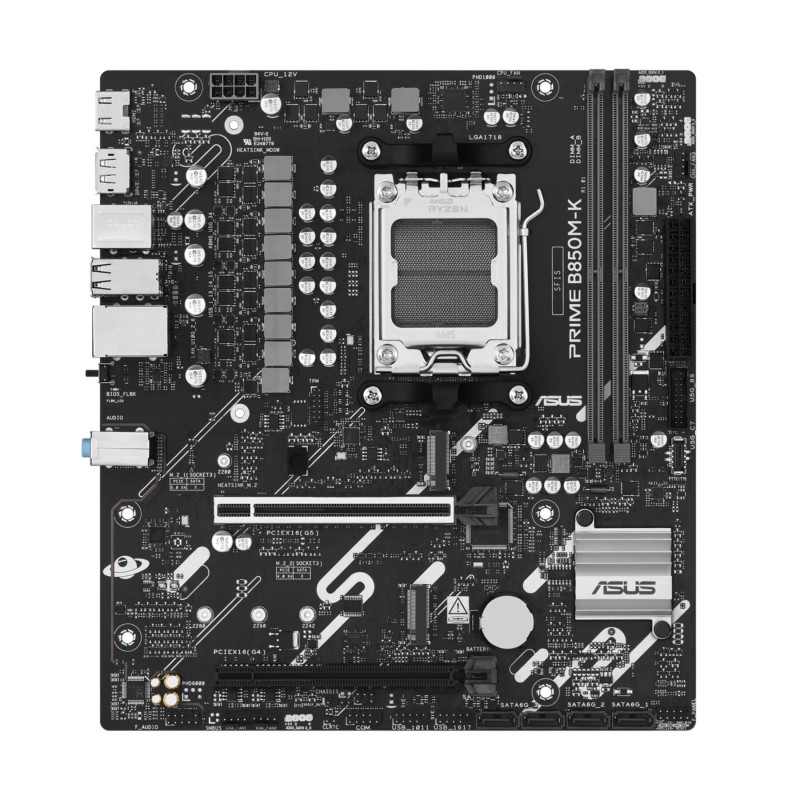 Buy ASUS PRIME B850M-K (AM5) - Micro-ATX DDR5 Motherboard, 128GB, 2x M.2, PCIe 5... in Cyprus, Nicosia, Limassol, Larnaka, Pafos