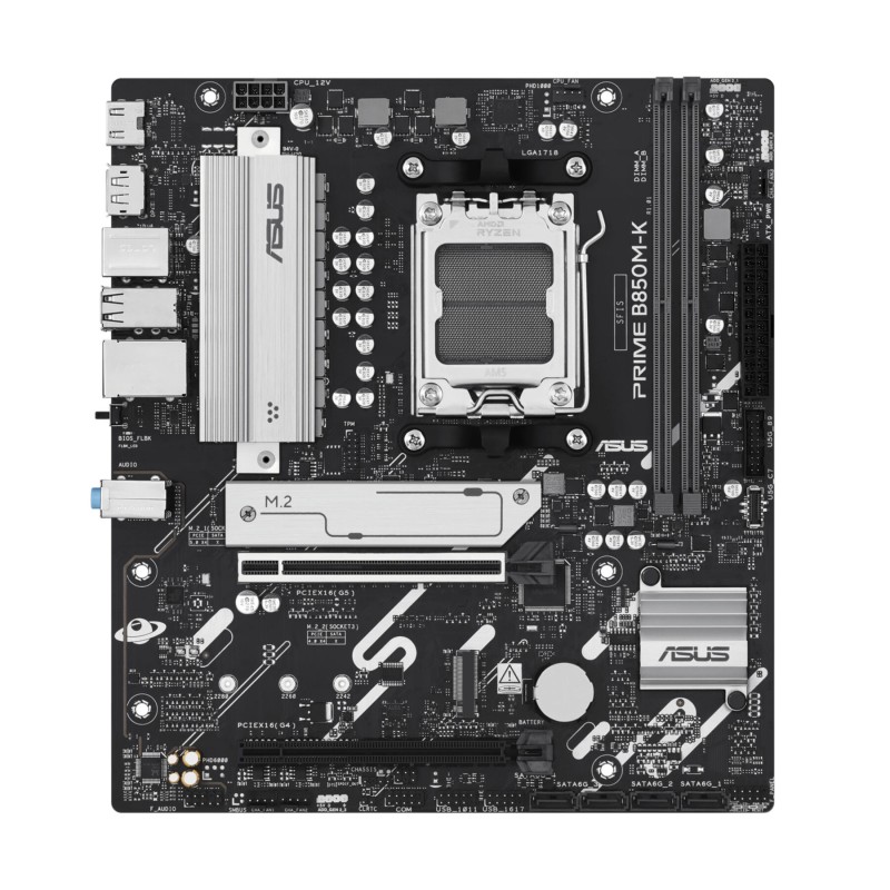 Buy ASUS PRIME B850M-K (AM5) - Micro-ATX DDR5 Motherboard, 128GB, 2x M.2, PCIe 5... in Cyprus, Nicosia, Limassol, Larnaka, Pafos