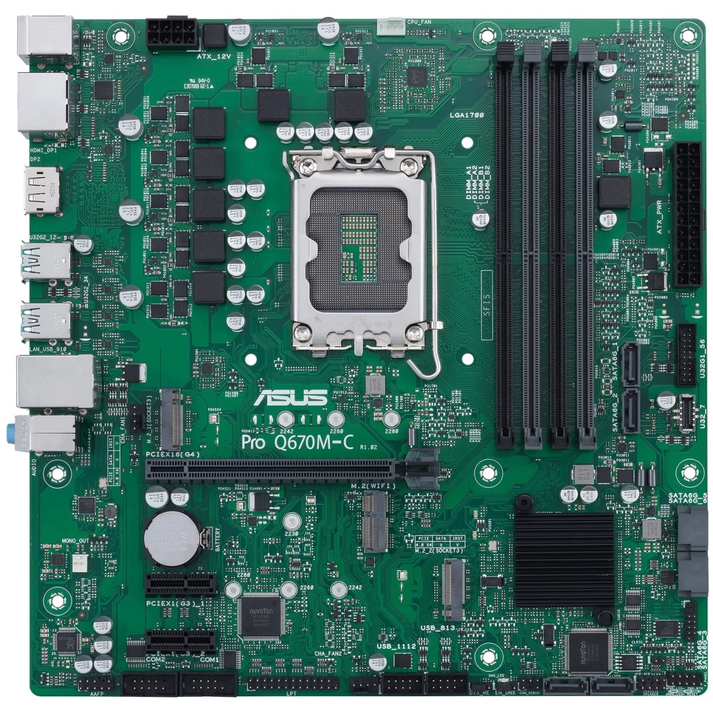 ASUS PRO Q670M-C-CSM LGA1700 Micro-ATX Intel Q670 Motherboard (Boxed) — Buy in Cyprus with Fast Delivery