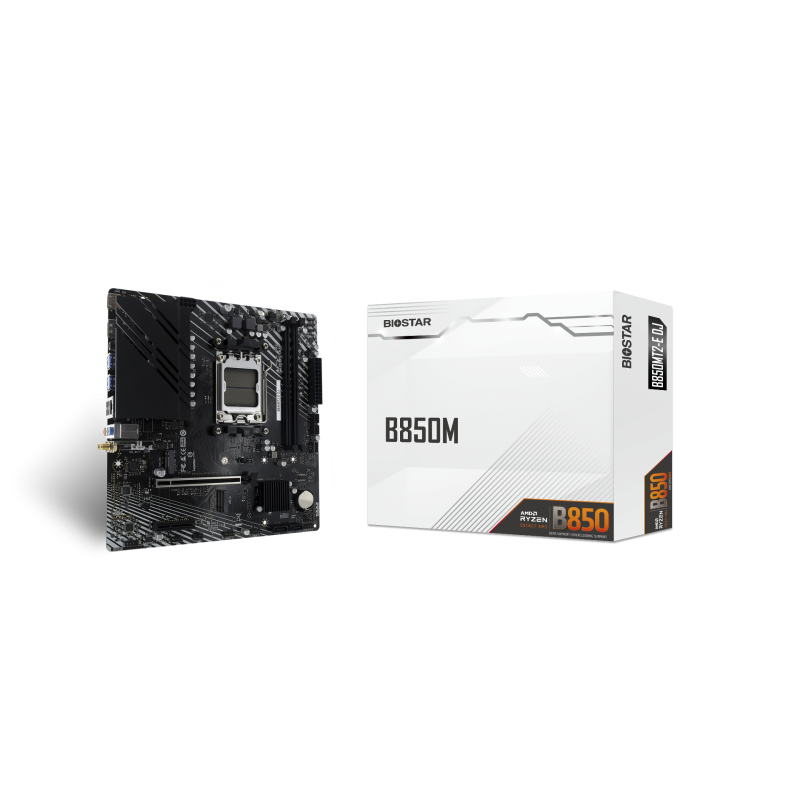 Buy Biostar B850MT2-E DJ - AM5 Micro-ATX Motherboard, DDR5, 128GB Support, RGB, ... in Cyprus, Nicosia, Limassol, Larnaka, Pafos