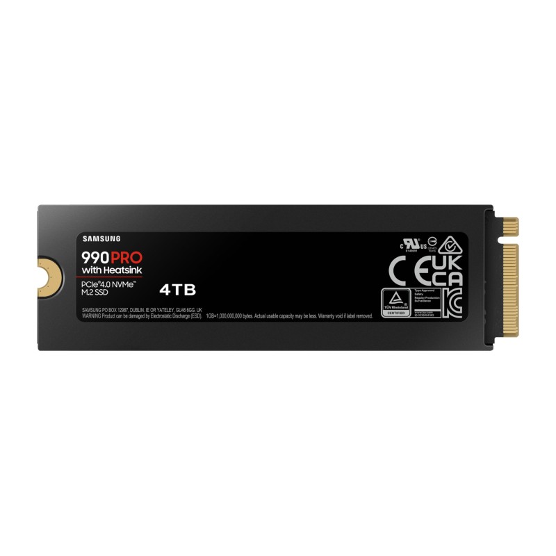 Buy Samsung 990 Pro 4TB M.2 NVMe SSD - MZ-V9P4T0CW - PCIe 4.0 x4, Heatsink, 2280... in Cyprus, Nicosia, Limassol, Larnaka, Pafos