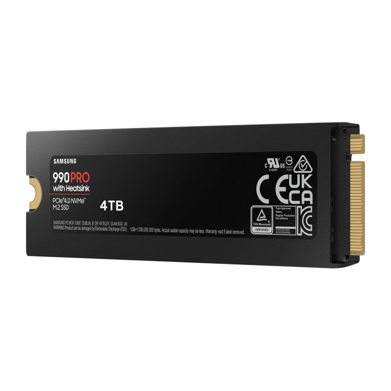 Buy Samsung 990 Pro 4TB M.2 NVMe SSD - MZ-V9P4T0CW - PCIe 4.0 x4, Heatsink, 2280... in Cyprus, Nicosia, Limassol, Larnaka, Pafos