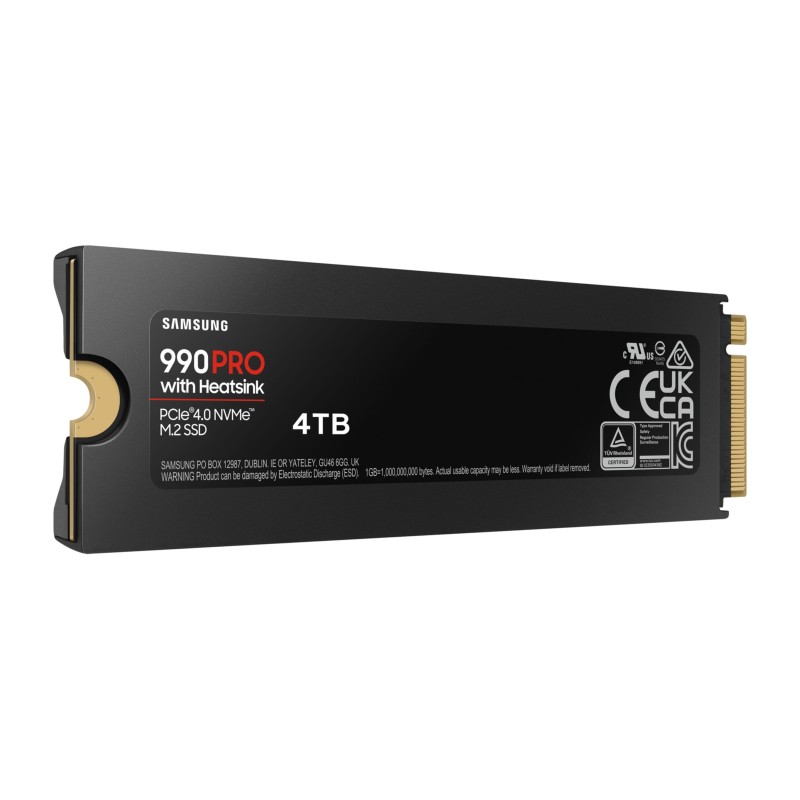 Buy Samsung 990 Pro 4TB M.2 NVMe SSD - MZ-V9P4T0CW - PCIe 4.0 x4, Heatsink, 2280... in Cyprus, Nicosia, Limassol, Larnaka, Pafos