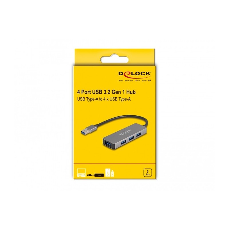 Buy DeLock USB-C Hub 4-Port - 63171 - USB 3.2 Gen 2, 4x USB-A in Cyprus, Nicosia, Limassol, Larnaka, Pafos