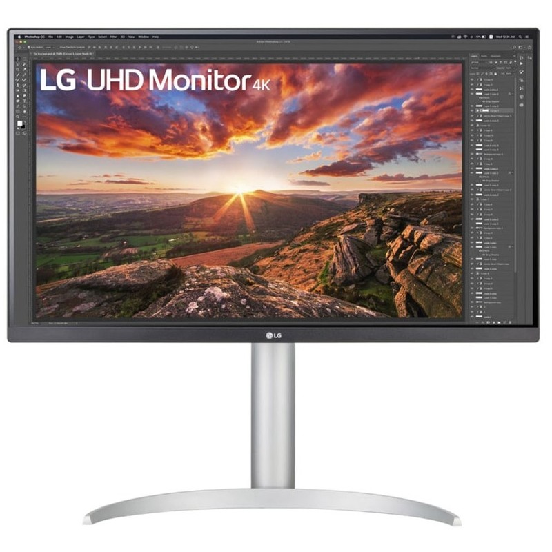 LG 27UP850K-W 27" 4K IPS Monitor - HDR10, 60Hz, USB-C - White (Boxed) — Buy in Cyprus with Fast Delivery