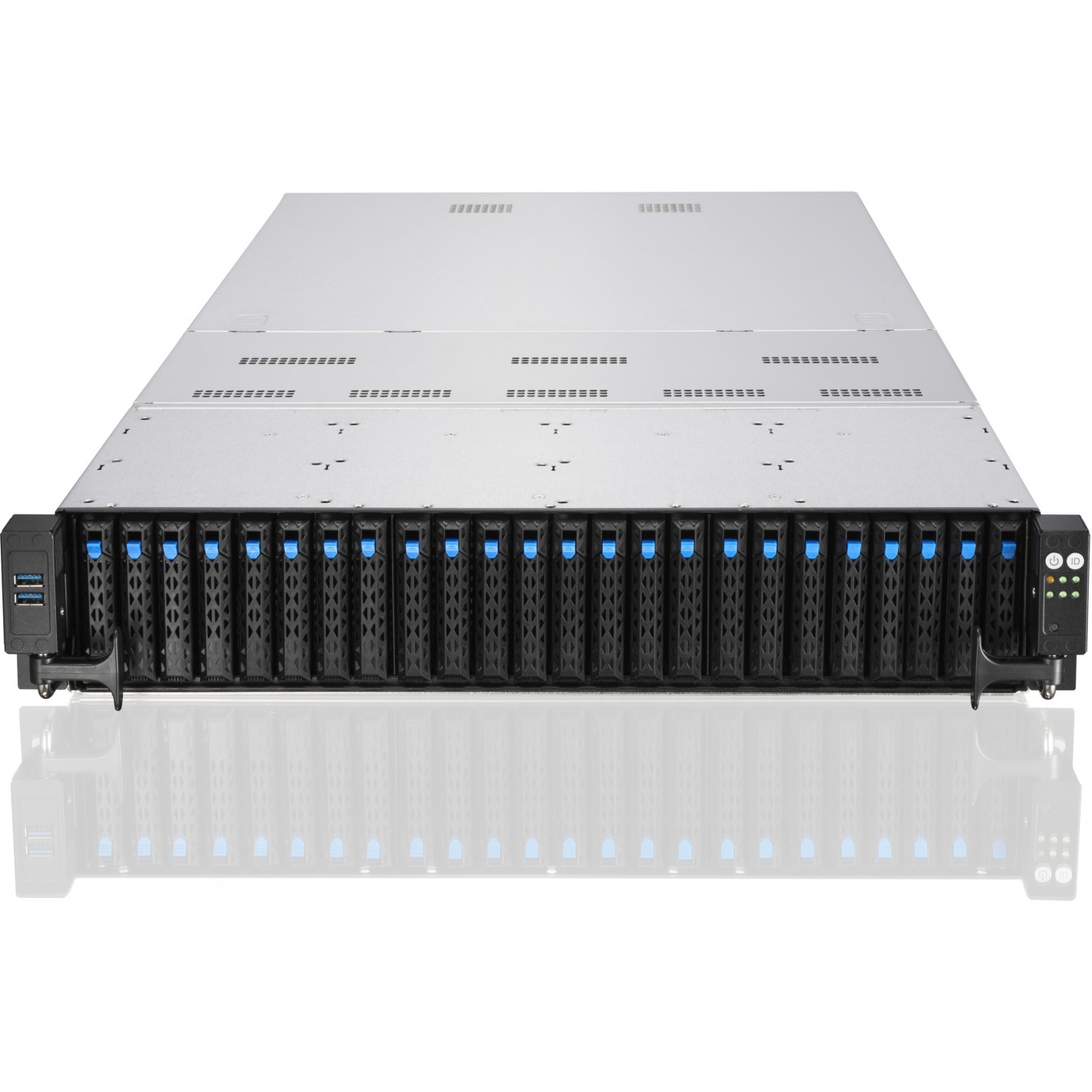 Barebone ASUS RS720A-E11-RS24U - RS720A-E11-RS24U - 2U rack chassis, 10G networking, 2.4 kW PSU