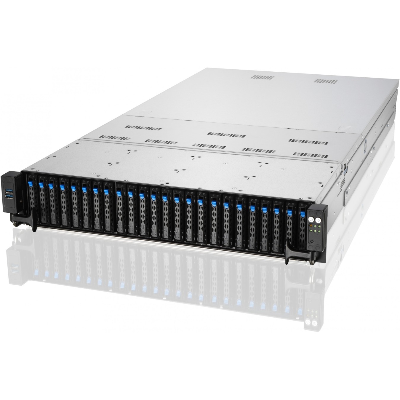 Barebone ASUS RS720A-E11-RS24U - RS720A-E11-RS24U - 2U rack chassis, 10G networking, 2.4 kW PSU