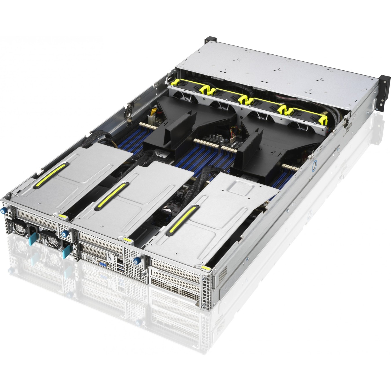 Barebone ASUS RS720A-E11-RS24U - RS720A-E11-RS24U - 2U rack chassis, 10G networking, 2.4 kW PSU