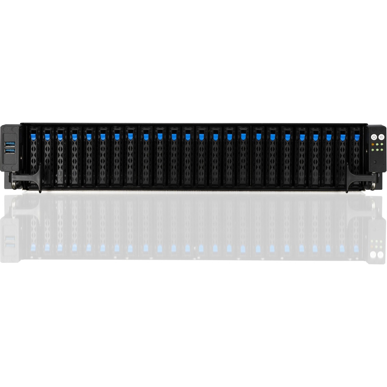 Barebone ASUS RS720A-E11-RS24U - RS720A-E11-RS24U - 2U rack chassis, 10G networking, 2.4 kW PSU