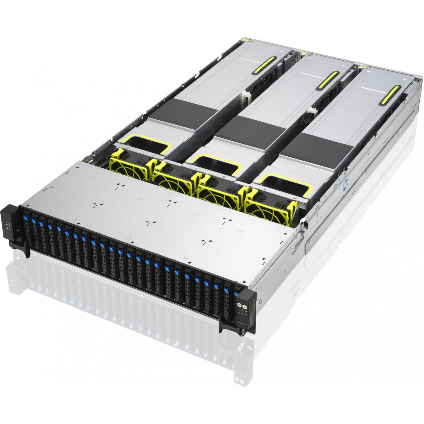 Barebone ASUS RS720A-E11-RS24U - RS720A-E11-RS24U - 2U rack chassis, 10G networking, 2.4 kW PSU