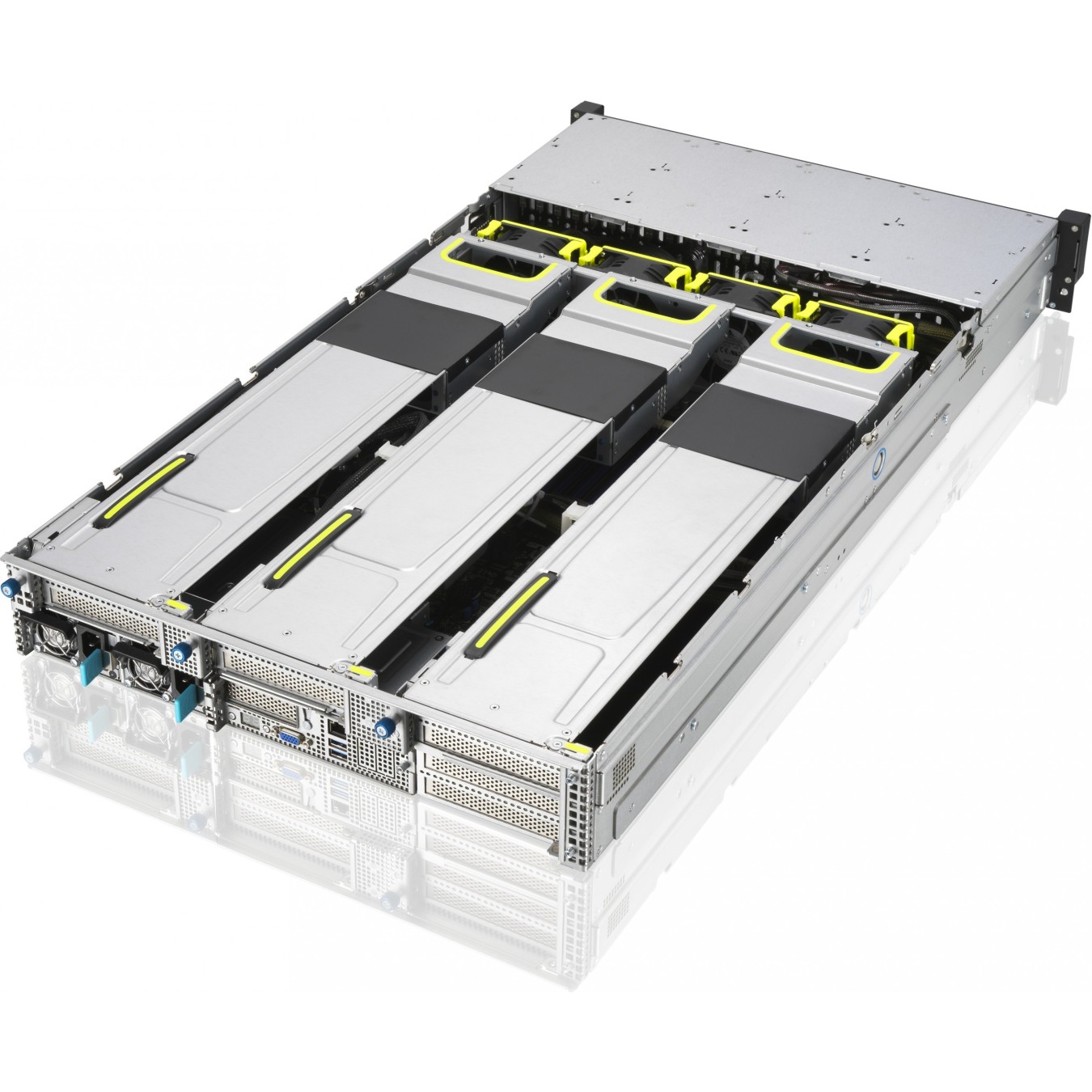 Barebone ASUS RS720A-E11-RS24U - RS720A-E11-RS24U - 2U rack chassis, 10G networking, 2.4 kW PSU
