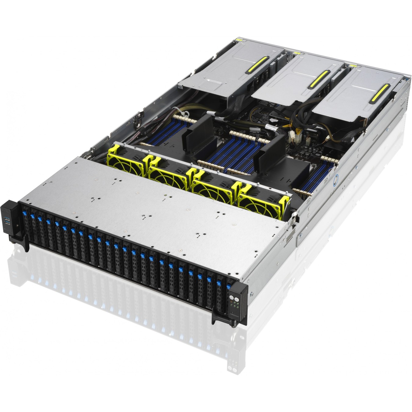 Barebone ASUS RS720A-E11-RS24U - RS720A-E11-RS24U - 2U rack chassis, 10G networking, 2.4 kW PSU