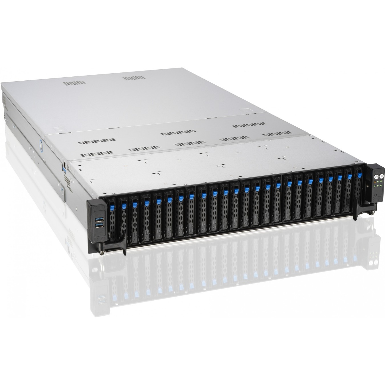 Barebone ASUS RS720A-E11-RS24U - RS720A-E11-RS24U - 2U rack chassis, 10G networking, 2.4 kW PSU
