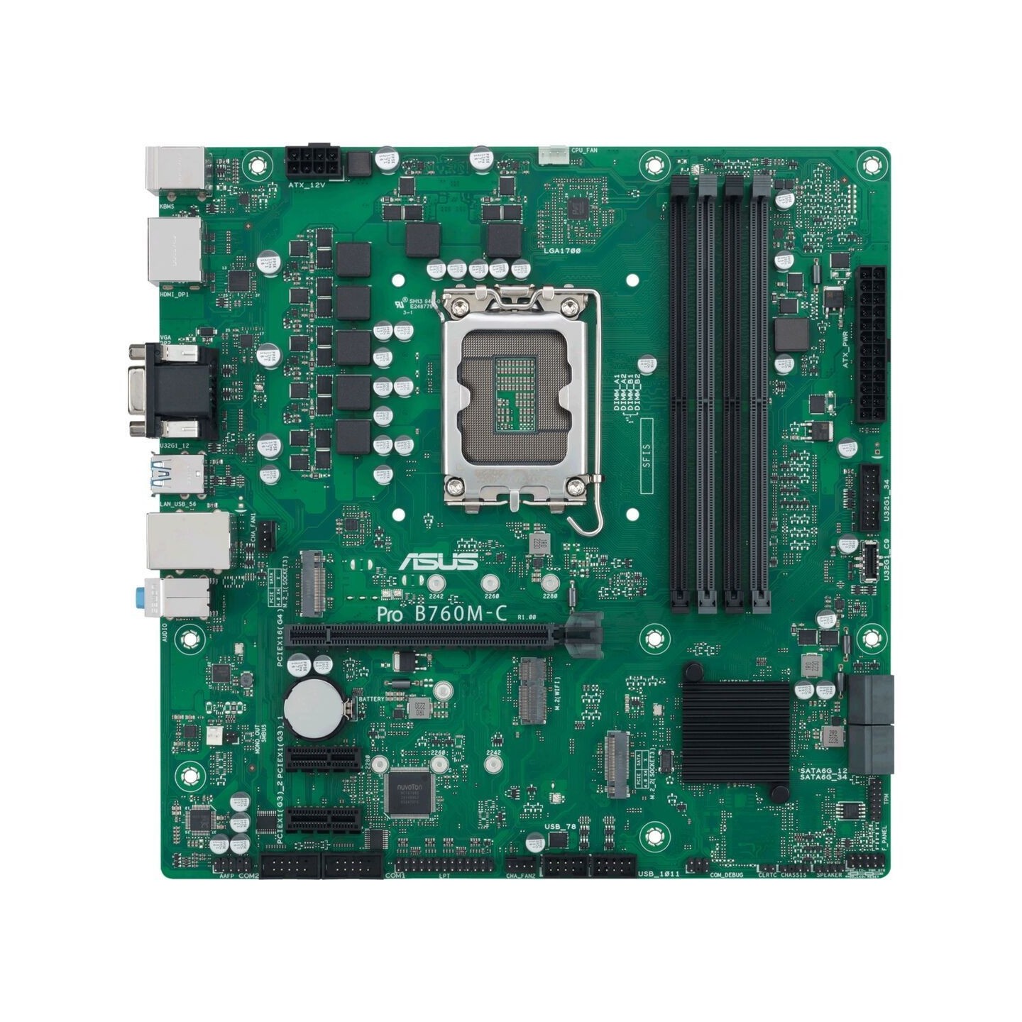 ASUS Pro B760M-C-CSM LGA1700 Micro-ATX DDR5 Motherboard Intel B760 (Boxed) — Buy in Cyprus with Fast Delivery