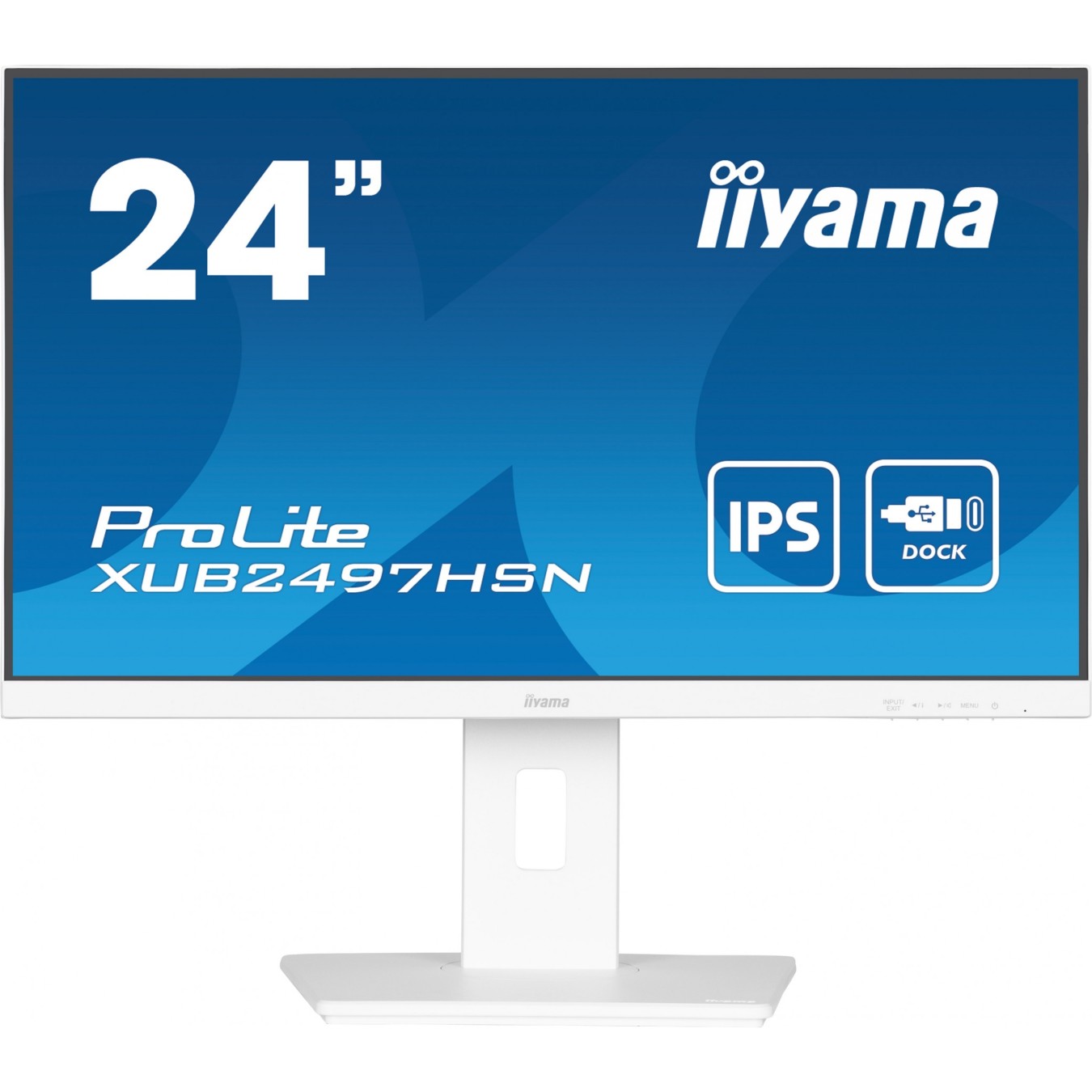 IIYAMA 60.5cm (23.8') XUB2497HSN-W2 16:9 HDMI+DP+USB-C Lift - XUB2497HSN-W2 - 23.8 inch, adjustable height monitor