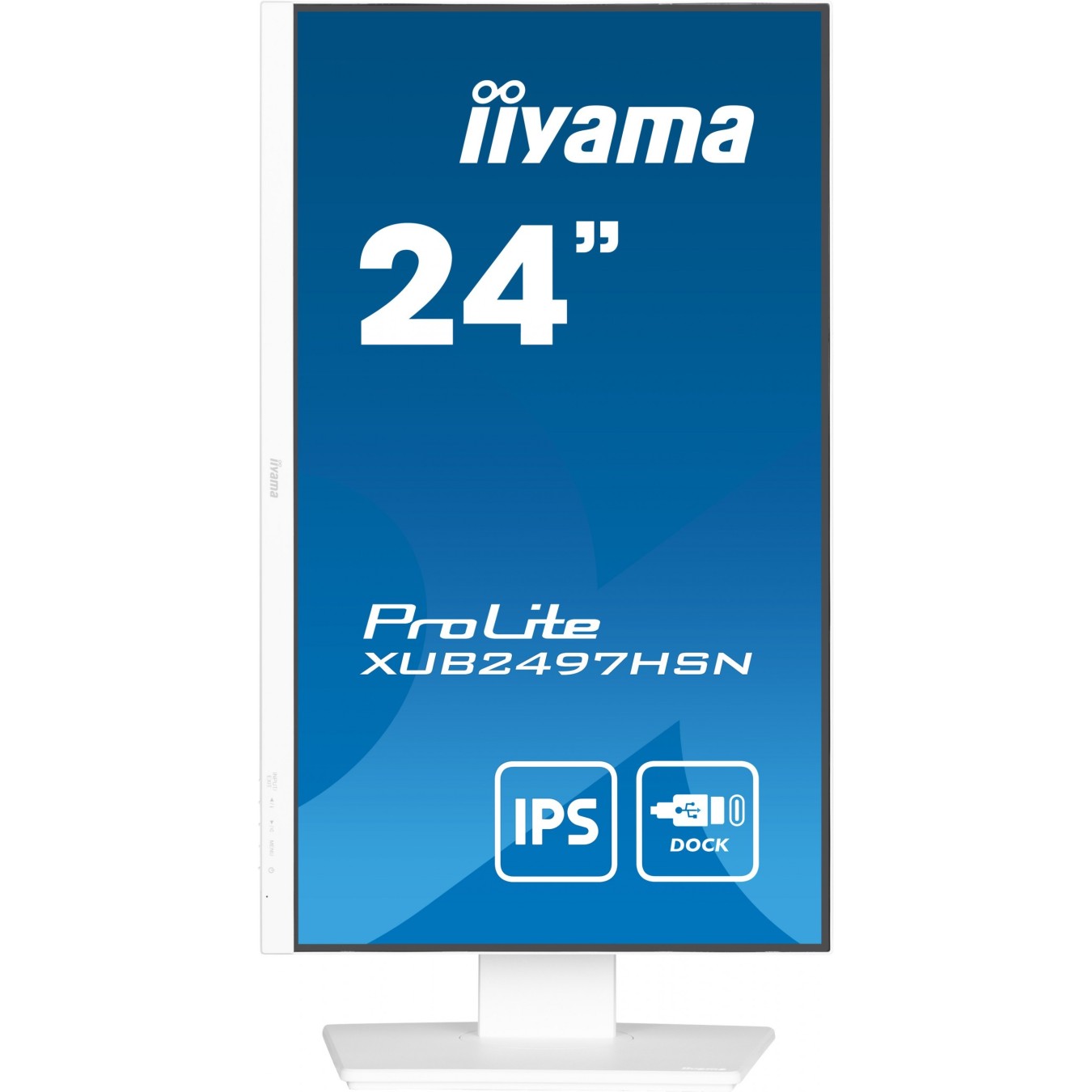 IIYAMA 60.5cm (23.8') XUB2497HSN-W2 16:9 HDMI+DP+USB-C Lift - XUB2497HSN-W2 - 23.8 inch, adjustable height monitor