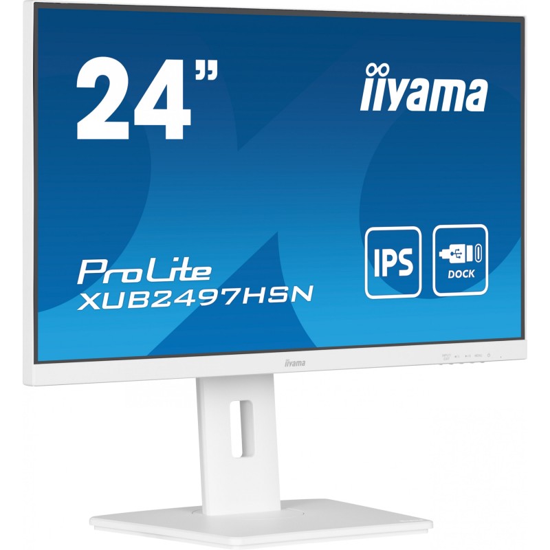 Buy IIYAMA 60.5cm (23.8') XUB2497HSN-W2 16:9 HDMI+DP+USB-C Lift - XUB2497HSN-W2 ... in Cyprus, Nicosia, Limassol, Larnaka, Pafos