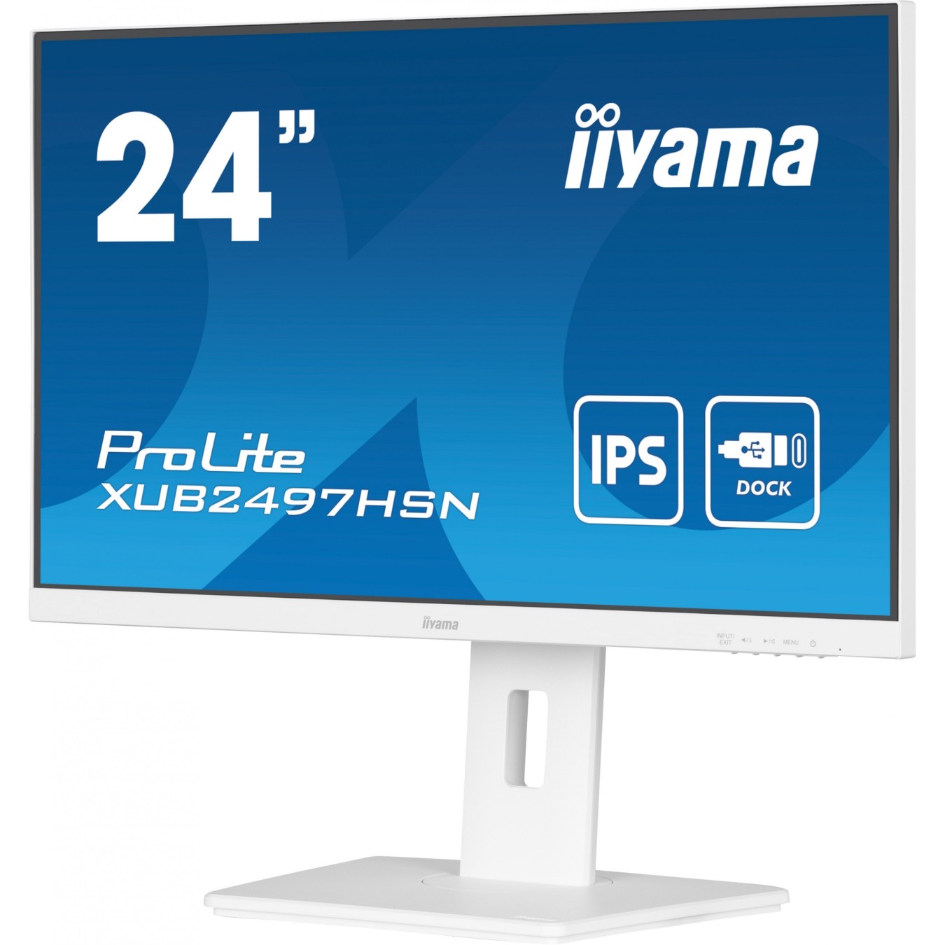 IIYAMA 60.5cm (23.8') XUB2497HSN-W2 16:9 HDMI+DP+USB-C Lift - XUB2497HSN-W2 - 23.8 inch, adjustable height monitor