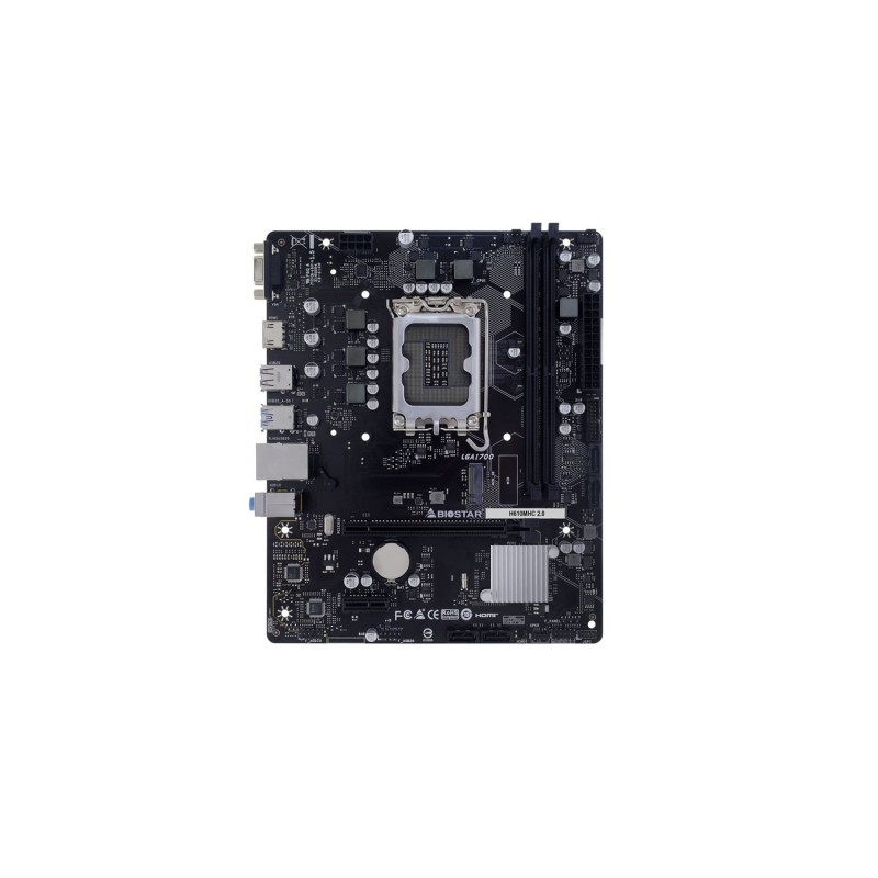 Buy Biostar H610MHC 2.0 - LGA1700 Micro-ATX Motherboard, H610 Chipset, DDR4 up t... in Cyprus, Nicosia, Limassol, Larnaka, Pafos