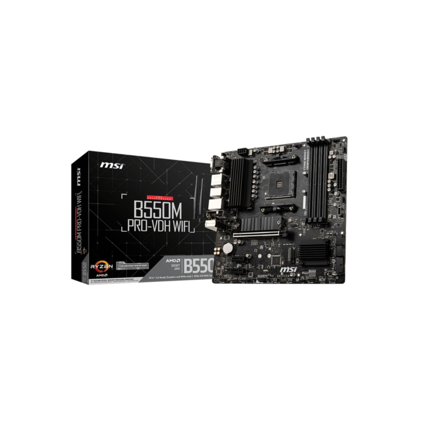 MSI B550M PRO-VDH WIFI – Micro-ATX AM4 Motherboard 128GB Wi-Fi 6 | Armenius Store