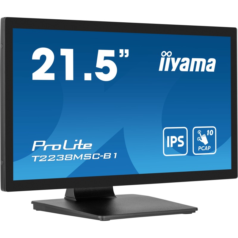 Buy IIYAMA 21.5" Monitor - T2238MSC-B1 - 16:9, M-Touch, HDMI+DP+USB in Cyprus, Nicosia, Limassol, Larnaka, Pafos