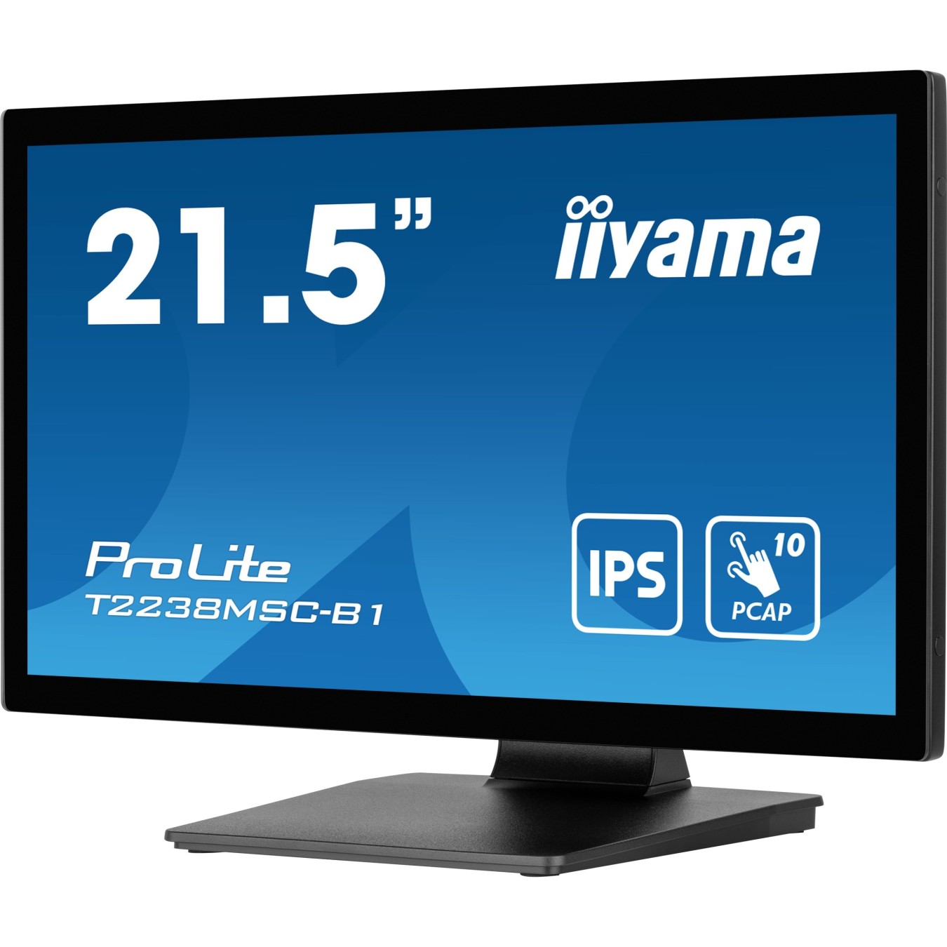 IIYAMA 21.5" Monitor - T2238MSC-B1 - 16:9, M-Touch, HDMI+DP+USB — Buy in Cyprus with Fast Delivery