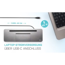 Buy D I-TEC USB-C 3XLCD DOCK W PD85W - USB-C Dock with 85W PD, supports up to 3 ... in Cyprus, Nicosia, Limassol, Larnaka, Pafos