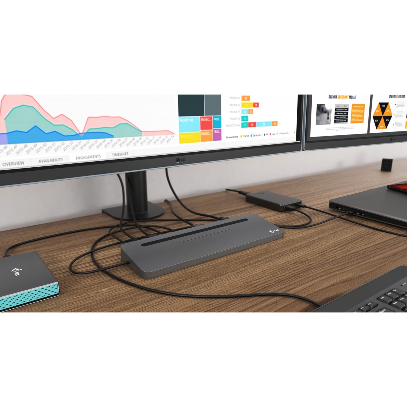 D I-TEC USB-C 3XLCD DOCK W PD85W - USB-C Dock with 85W PD, supports up to 3 displays — Buy in Cyprus with Fast Delivery